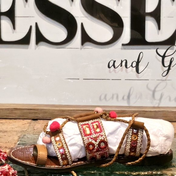 Sam Edelman Gretchen Gladiator Sandal Wmns 9 - Picture 1 of 10